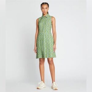 Tory Burch Printed Performance Pleated Dress